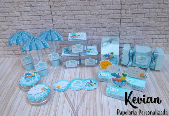 Kit Festa Chuva de Amor - 100 Ítens