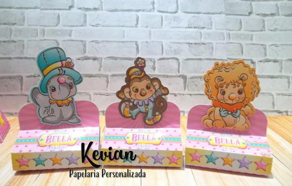 Caixinha Dois Bis Circo Rosa