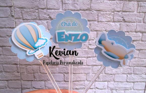 30 Topper Docinho Chá de Bebe