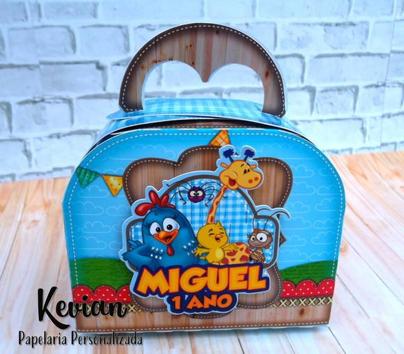 Maletinha Galinha Pintadinha Azul Pequena