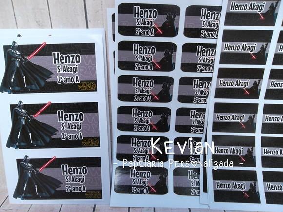 Etiqueta Escolar Star Wars - Kit 2