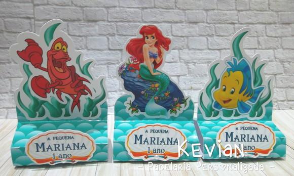 Caixinha dois chocolates Pequena Sereia