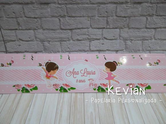 Adesivo Mini Nutella Bailarina Floral Rosa
