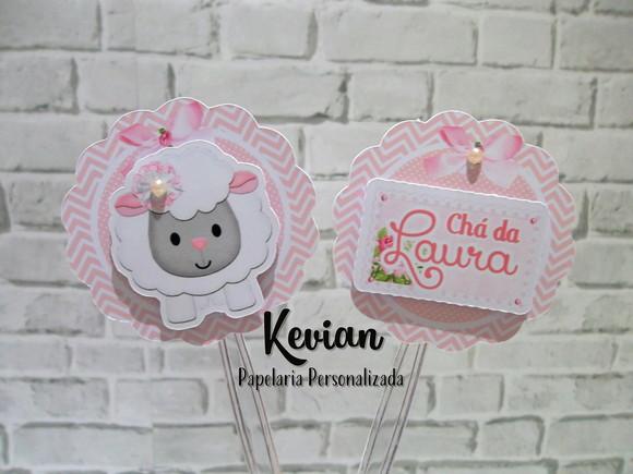 25 Topper para Docinho Ovelhinha
