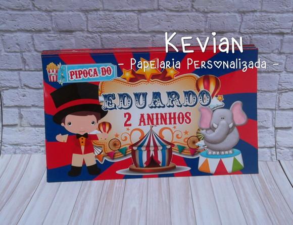 Adesivo Pipoca Microondas - Circo