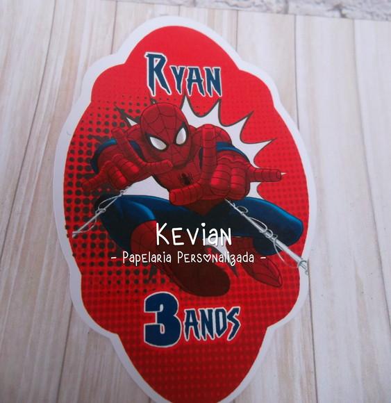 Adesivo Tubete Homem Aranha