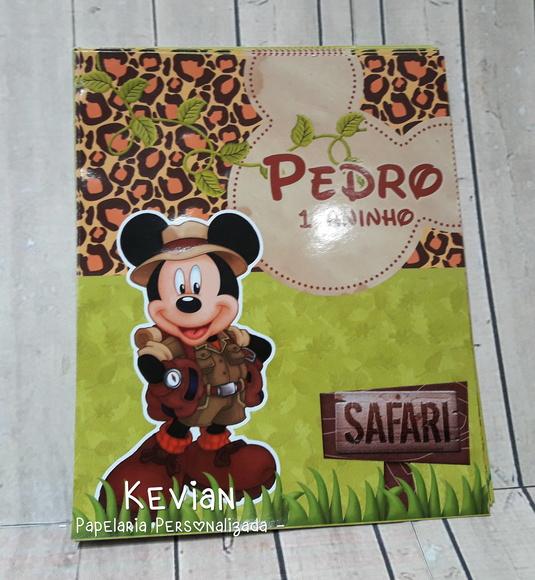 Adesivo Sacolinha Mickey Safari