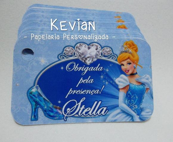 30 Tag Agradecimento Cinderela