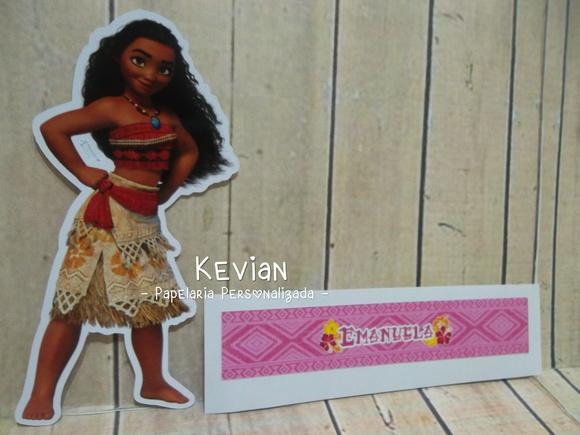 Aplique e Adesivo para Tubete Moana