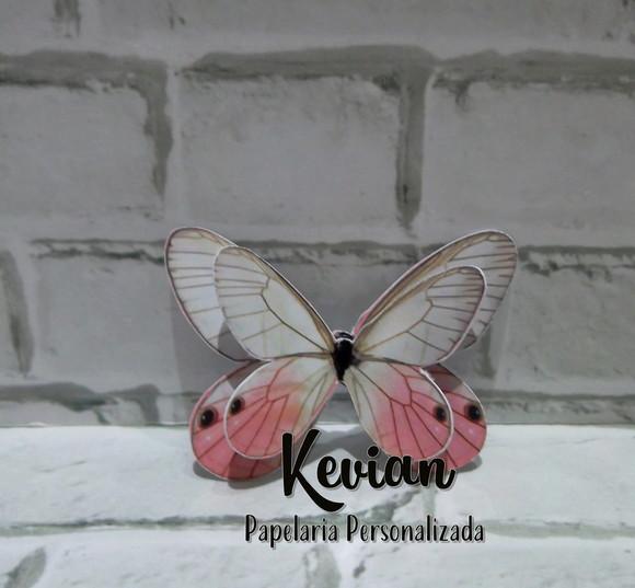 Aplique Borboleta Duplo 4 cm