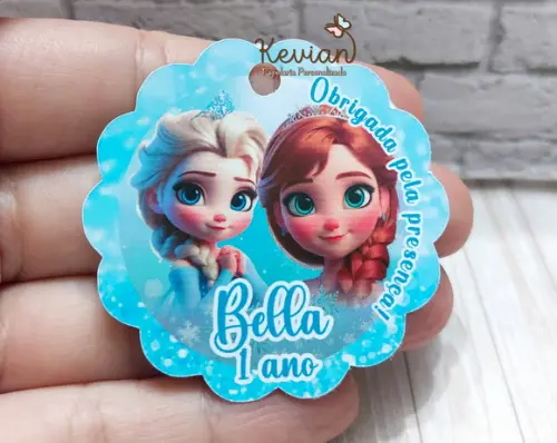 30 Tag Agradecimento Frozen