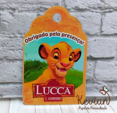30 Tag Agradecimento Rei Leão