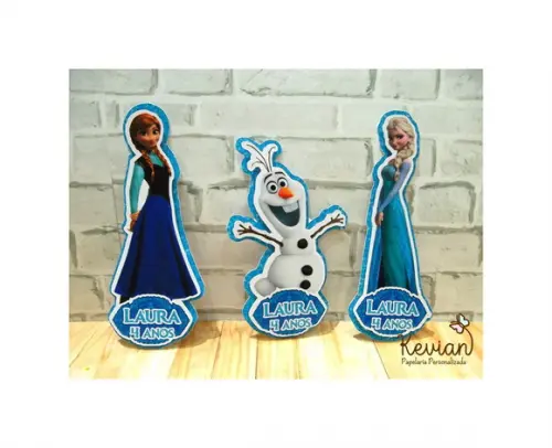 Aplique Tubete Alto Relevo Frozen