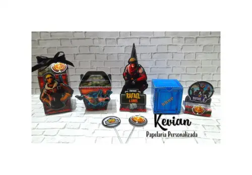 Kit Festa Scrap Fortnite 90 Ítens