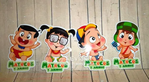 Aplique Tag Tubete Chaves Baby