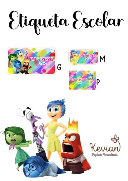 Etiqueta Escolar Divertidamente - Kit 2