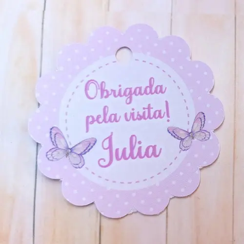 40 Tag Agradecimento Borboletas