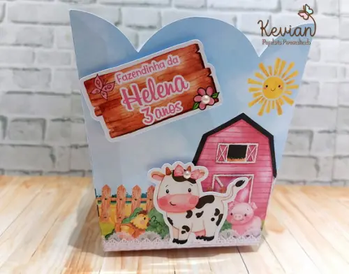 Cachepot Fazendinha Aquarela