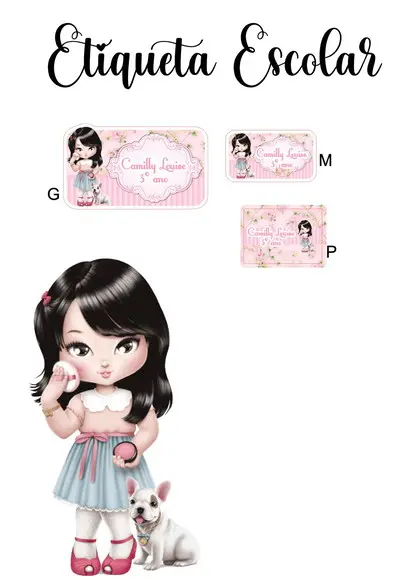 Etiqueta Escolar Jolie - Kit 2