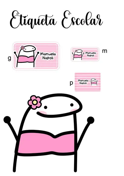 Etiqueta Escolar Flork - Kit 1
