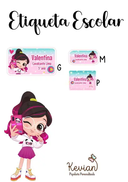 Etiqueta Escolar Luluca - Kit 2