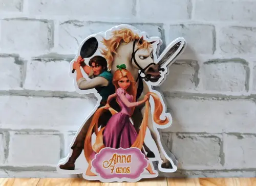 Aplique Tubete Enrolados - Rapunzel