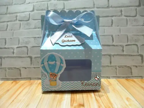 Caixa com Visor Ursinho Baloeiro