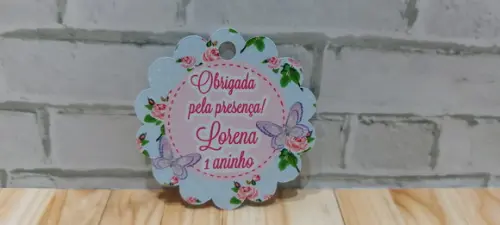 30 Tag Agradecimento Borboleta Lilás