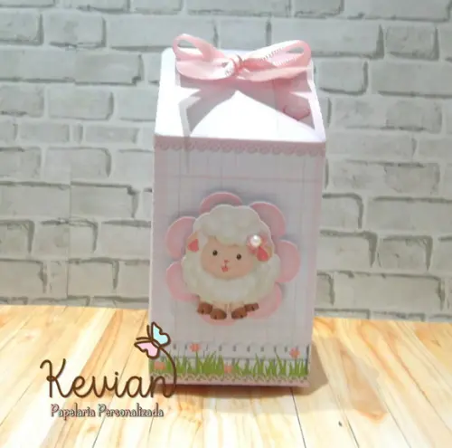 Caixa Milk Ovelhinha Rosa