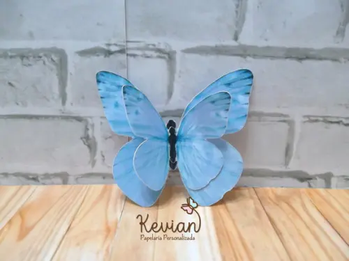 20 Aplique Borboleta Duplo - 10 cm