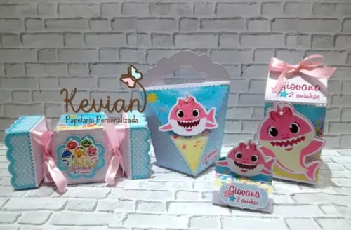 Kit Festa Baby Shark 50 Ítens