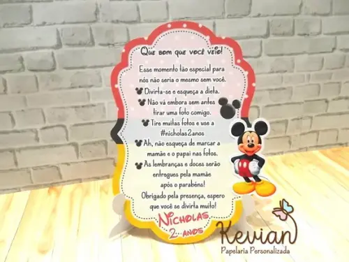 Recado de Mesa Mickey