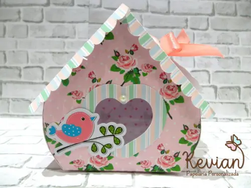 Casinha Passarinho + Tag Agradecimento