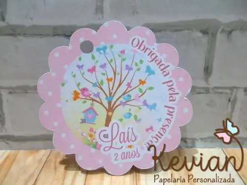 30 Tag Agradecimento Jardim Encantado