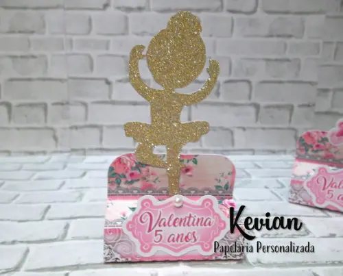 Caixinha para dois chocolates Bailarina