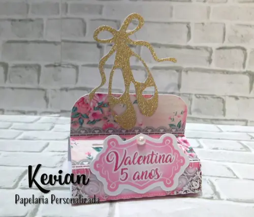 Caixinha para dois chocolates Sapatilha