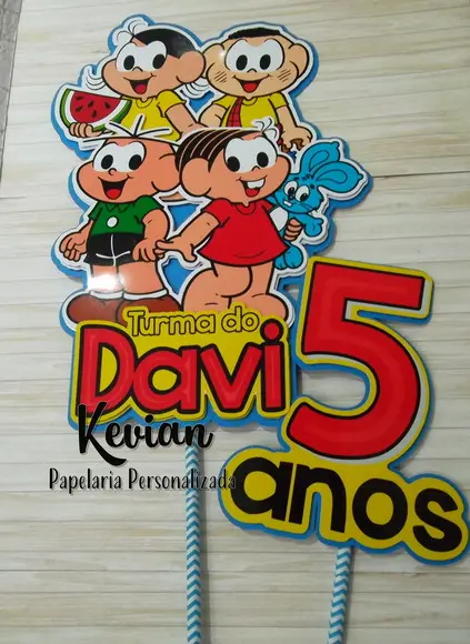 Topo Bolo Turma da M o n i c a