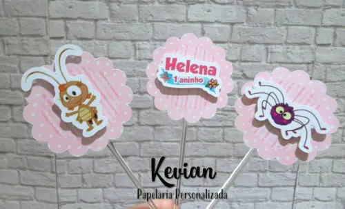 25 Topper Docinho Galinha Pintadinha