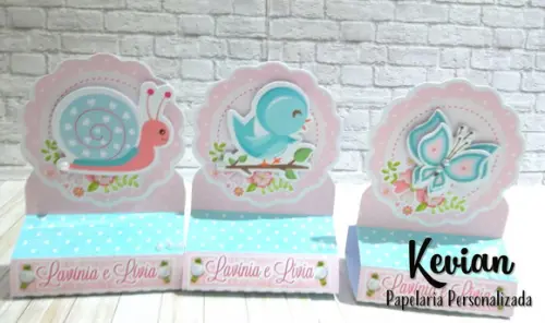 Caixinha dois chocolates Jardim Encantado