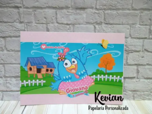 Adesivo Bolinha de Sabão Galinha Pintadinha