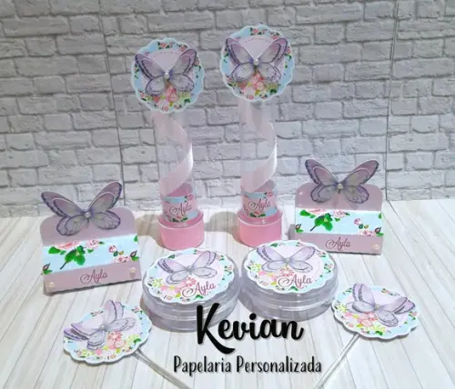 Kit Jardim das Borboletas - Kit 80 Ítens + Brinde