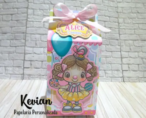 Caixa Milk Circo Rosa