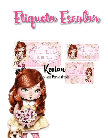 Etiqueta Escolar Jolie - Kit 1