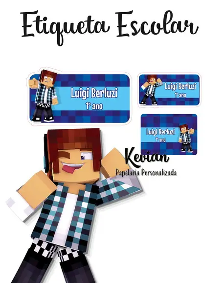Etiqueta Escolar Autentic Games - Kit 2