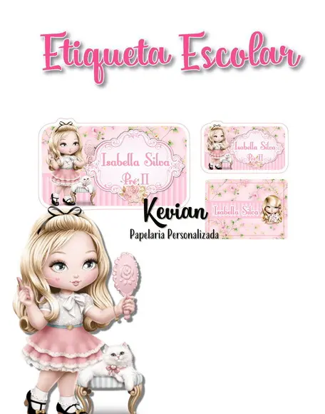 Etiqueta Escolar Jolie - Kit 1