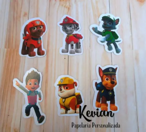 100 Aplique Patrulha Canina