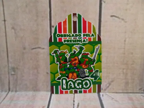 30 Tag Agradecimento Tartarugas Ninja