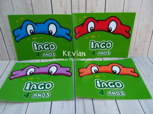 Adesivo Sacolinha Tartarugas Ninja