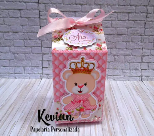 Caixa Milk Ursinha Princesa