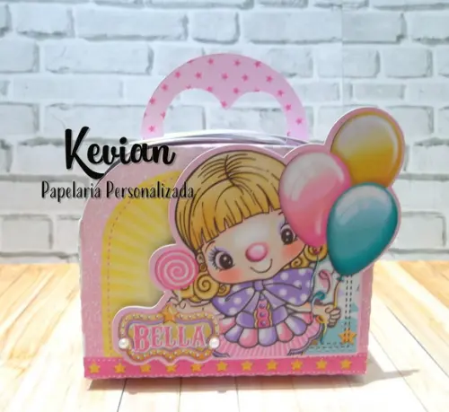 Maletinha Circo Rosa